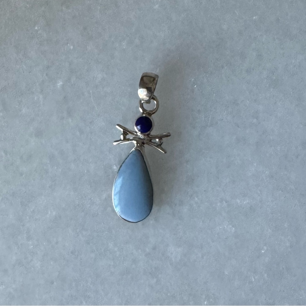 NWOT Sundance Europa Pendant, Lapis Lazuli, Owyhee Opal, Sterling Silver